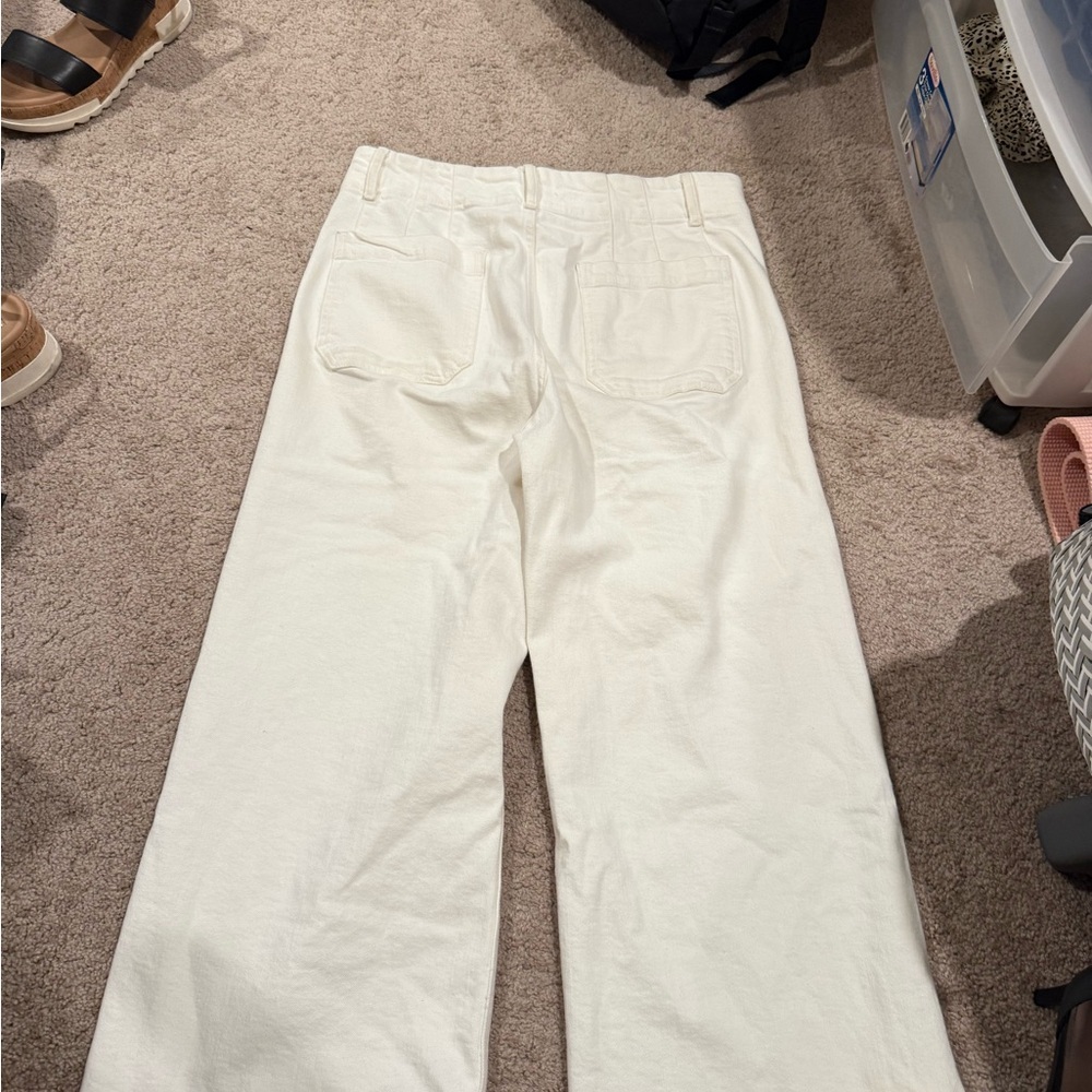 Size 31 White Pilcro Jeans High Rise Cropped - Picture 6 of 10